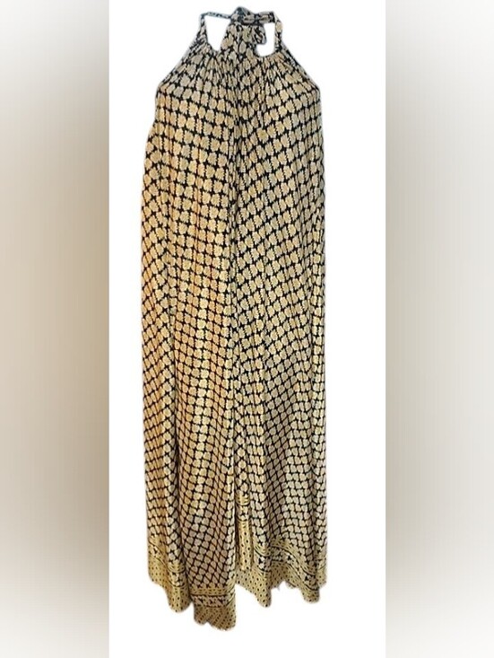 Dresses & Skirts - Women's Geometric Shape Halter Maxi Dress